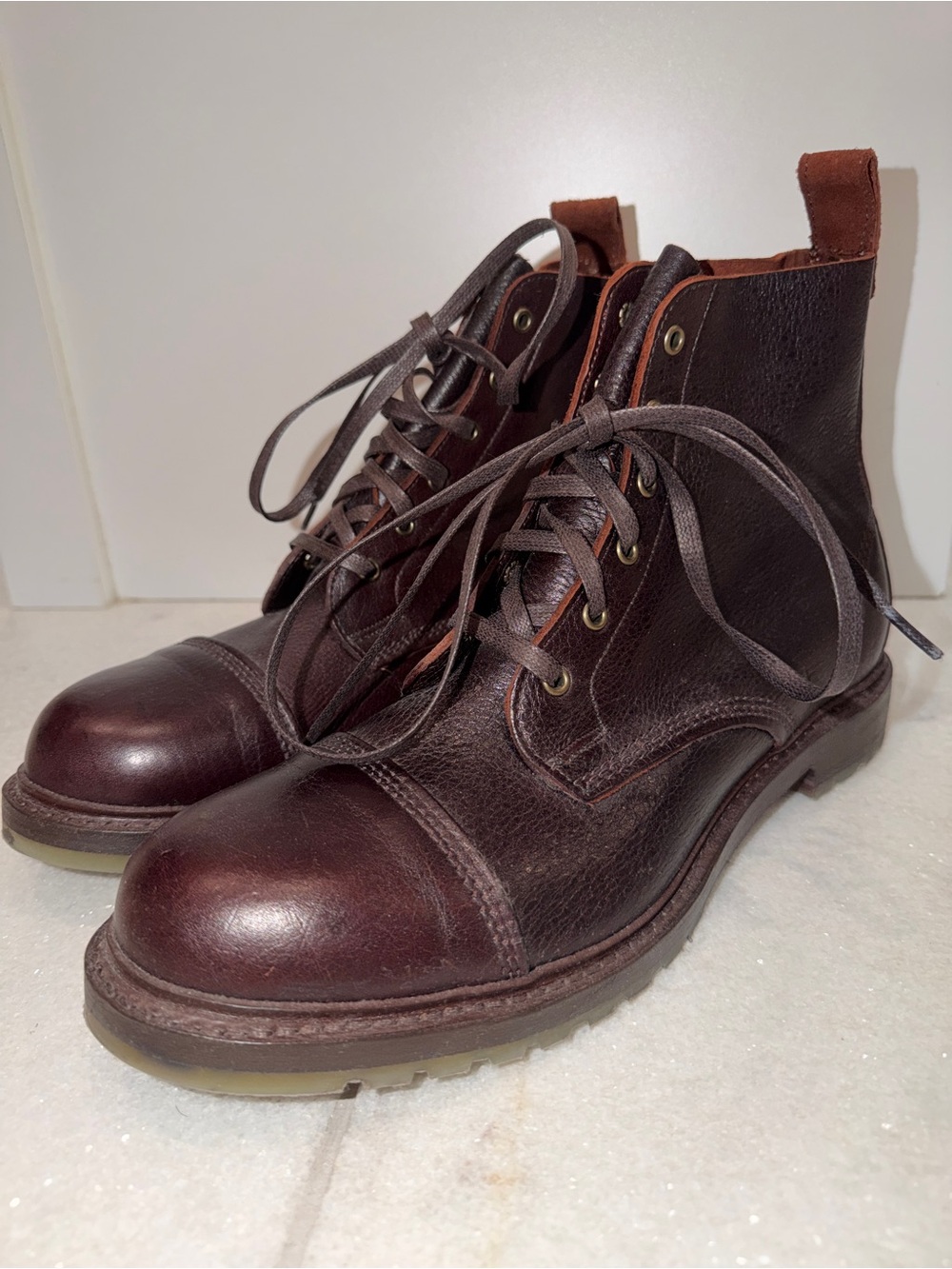 Allen Edmonds Normandy cherry brown boots